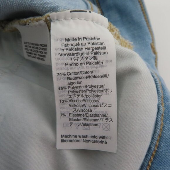 J Crew Mercantile Womens 28 Light Wash Blue Denim Jeans Raw Hem High Waist Pants - Picture 8 of 11